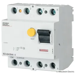 Mitsubishi Electric FI-Schutzschalter RCD-25/4/100mA - A