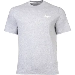 LACOSTE Herren T-Shirt - Loungewear, Rundhals, Logo, Baumwolle, einfarbig Grau / S