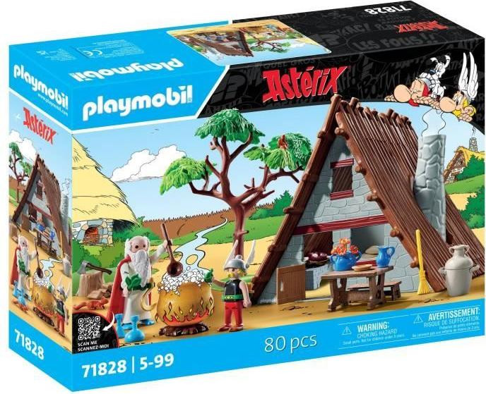 Playmobil Astérix De hut van Astérix met Panoramix en stripfiguren, 80 onderdelen