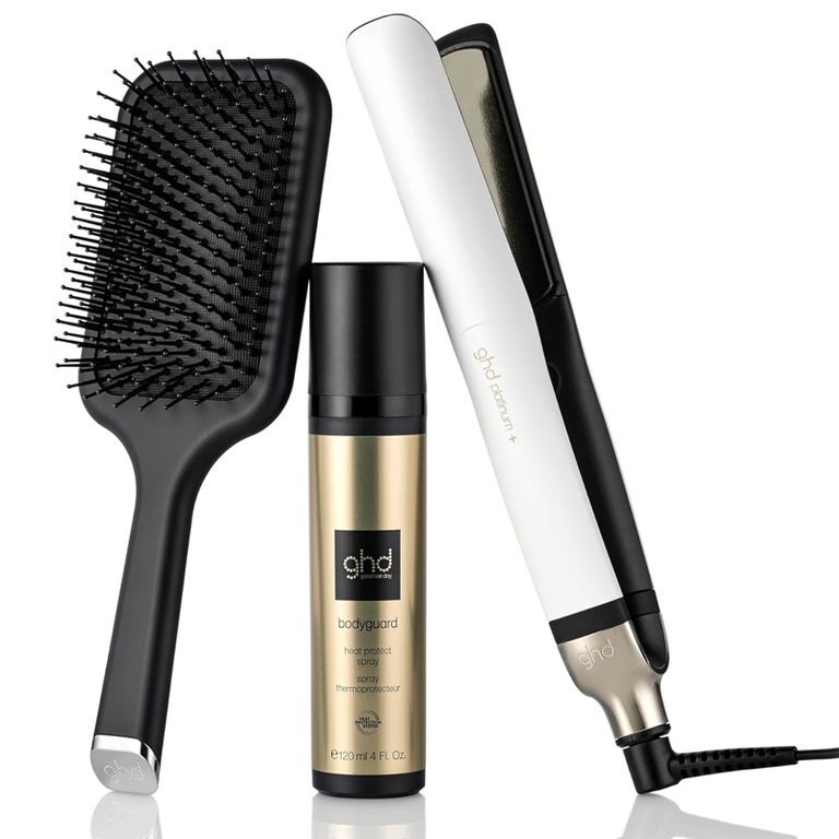Ghd Set Platinum+ - Professionelles Haarglätteisen + Bodyguard Spray + All Round Brush - Geschenkbox