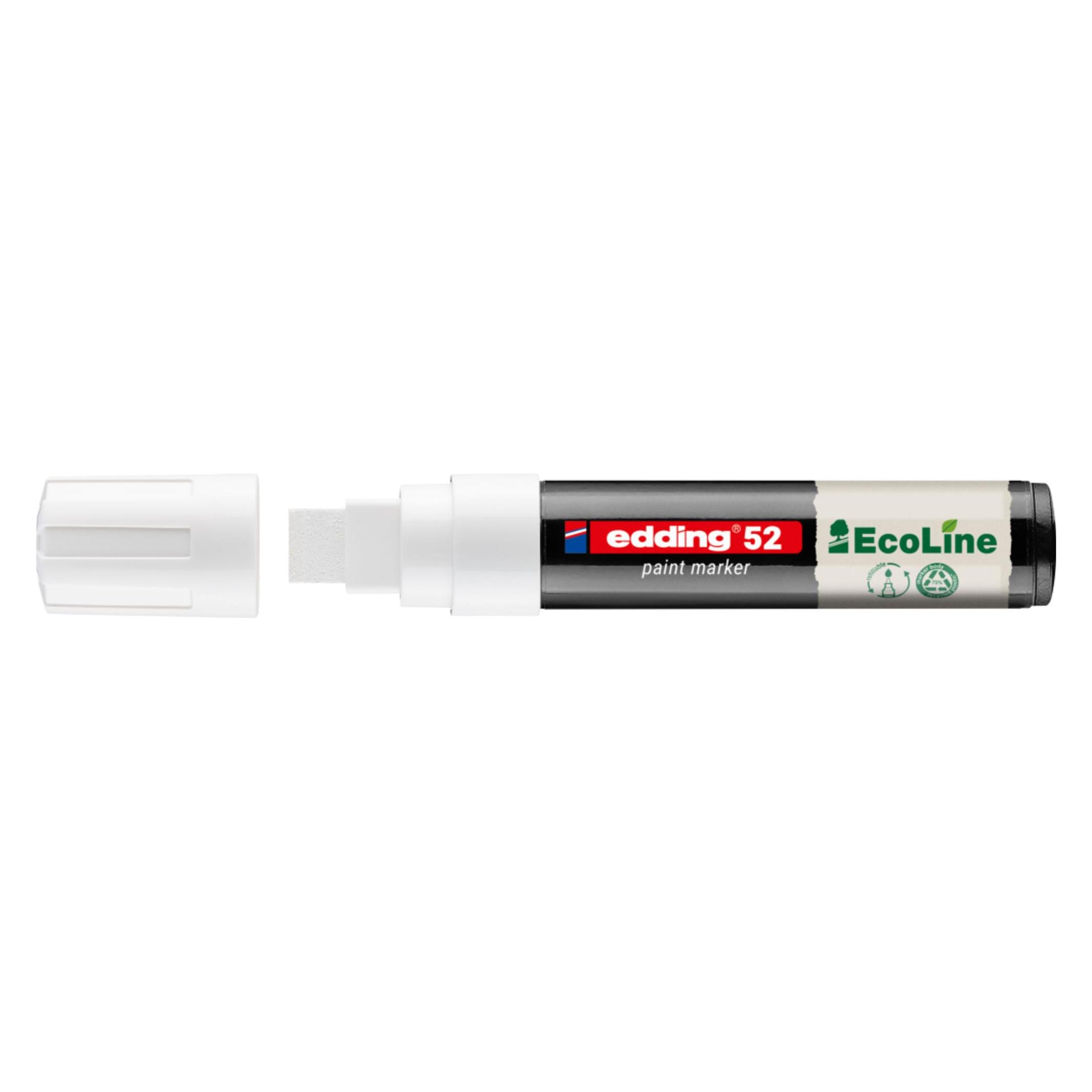 Edding 52 EcoLine Lackmarker weiss 4,0 - 15,0 mm, 1 St. (1x) (4-52-049)