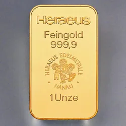 Goldbarren 1oz HERAEUS Resale
