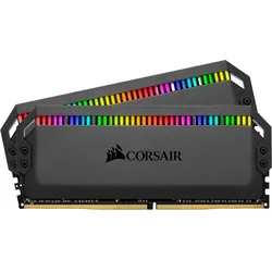 Corsair Dominator Platinum RGB (2 x 8GB, 3200 MHz, DDR4-RAM, DIMM), RAM, Schwarz