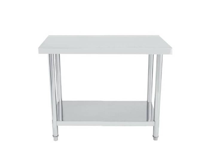 Plan de travail de cuisine en inox 120x60cm - Bc-elec - Industriel - Loft - Gris