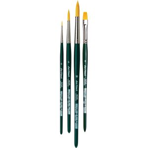 da-Vinci Pinsel 4226 Nova Synthetics Aquarell, Synthetikpinsel flach & rund, 4 Stück