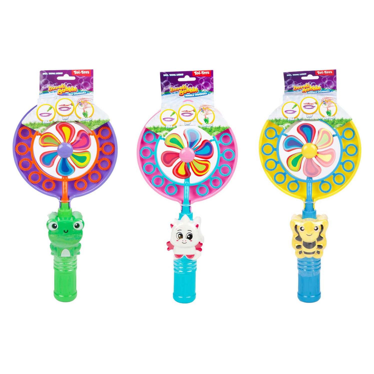 Toi-Toys Incredibubble Bubble Blower Windmill 100Ml 3Ass + (47760403)