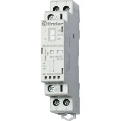 FIN 22.32.0 24V1 - Installationsrelais, 2x NO, 250V/25A, 24 V AC/DC