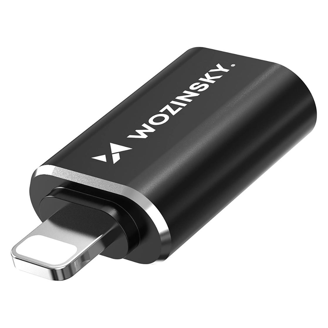 Wozinsky WALA-01 Lightning auf USB-A OTG Adapter - Schwarz (USB-A, Lightning) (5907769378959)