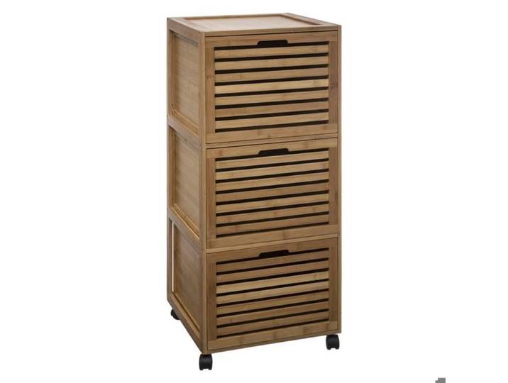 Meuble colonne 3 tiroirs  Sicela  bambou - 5five