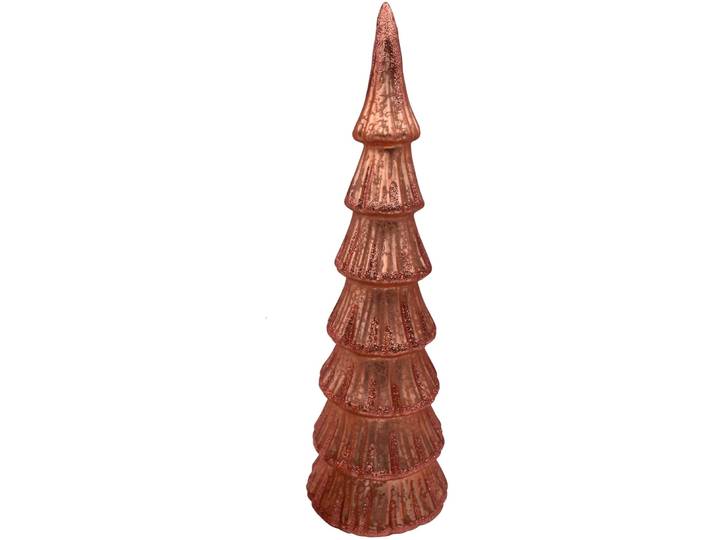 Dekoration Winter Tales rosa Glas B 8 H 31 cm - Dekoration