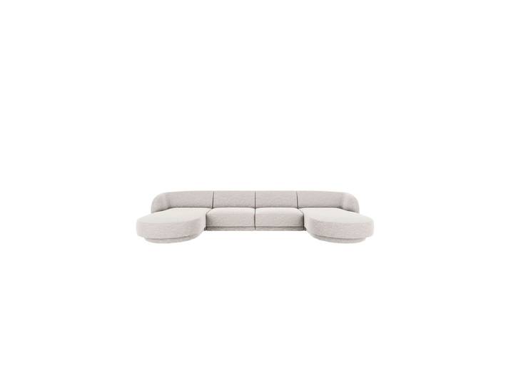 Modulares Design Panorama „Miley“ (5/6-Sitzer) Chenille Hellgrau Chosen by Bloomingloft