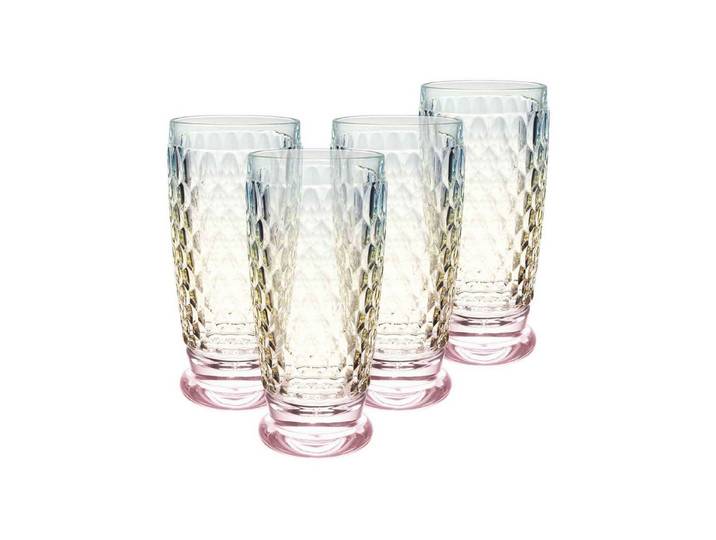 Villeroy & Boch Longdrinkglas Boston Pearl Longdrinkglas 300 ml 4er Set, 4-tlg., Glas