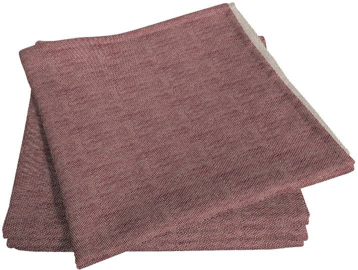 Stoffserviette ADAM Uni Light Collection Gr. 1, rot (kirsche), B:30cm L:30cm, Obermaterial: 73% Leinen, 27% Baumwolle, Servietten, Stoffserviette