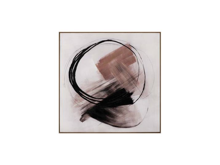Handgemaltes, gerahmtes Bild „Nature Circles“ 70 x 70 cm Multicolor Crea Collection