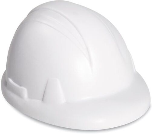 Casque de chantier anti-stress personnalisé MINEROSTRESS blanc