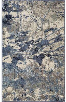 MDA Rugs Olympia Collection Blue/Gray Abstract Transitional Design Area Rug