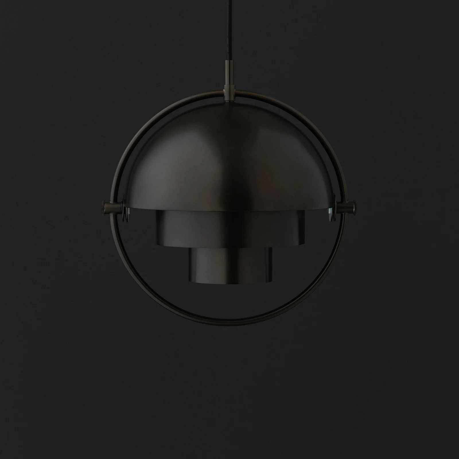 GUBI Multi-Lite Hanglamp Black Brass