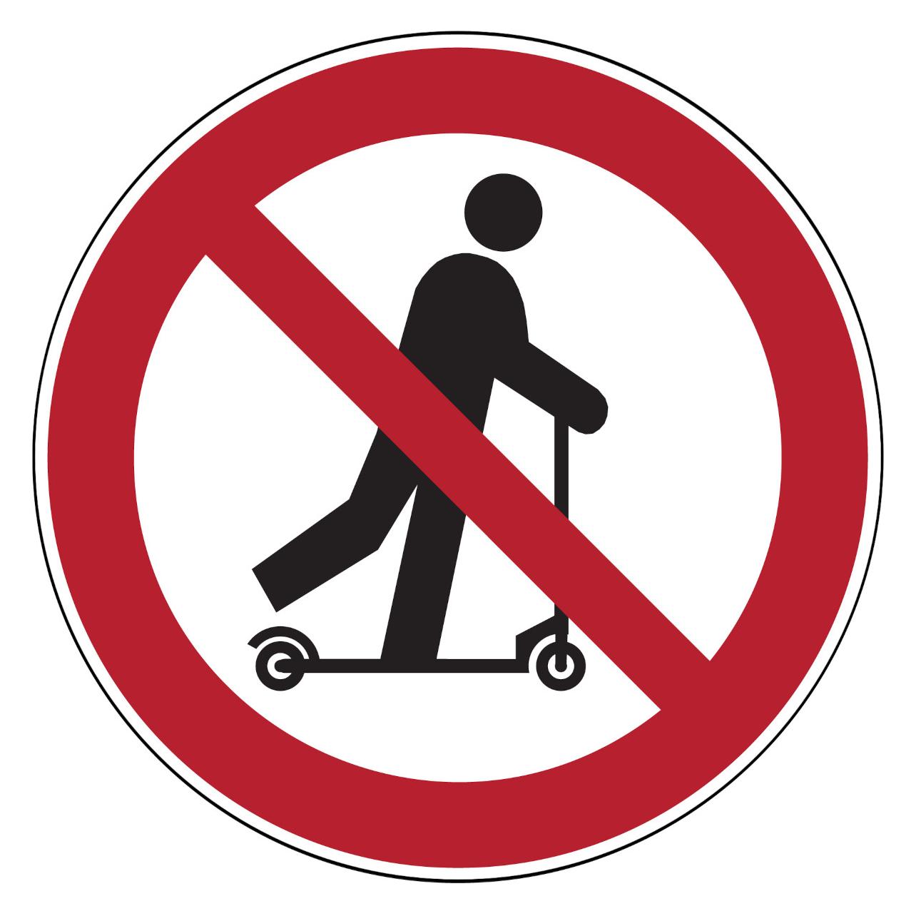 Brady PIC 631-DIA 200-B7527, Verbotsschilder - Rollerfahren verboten (223078)