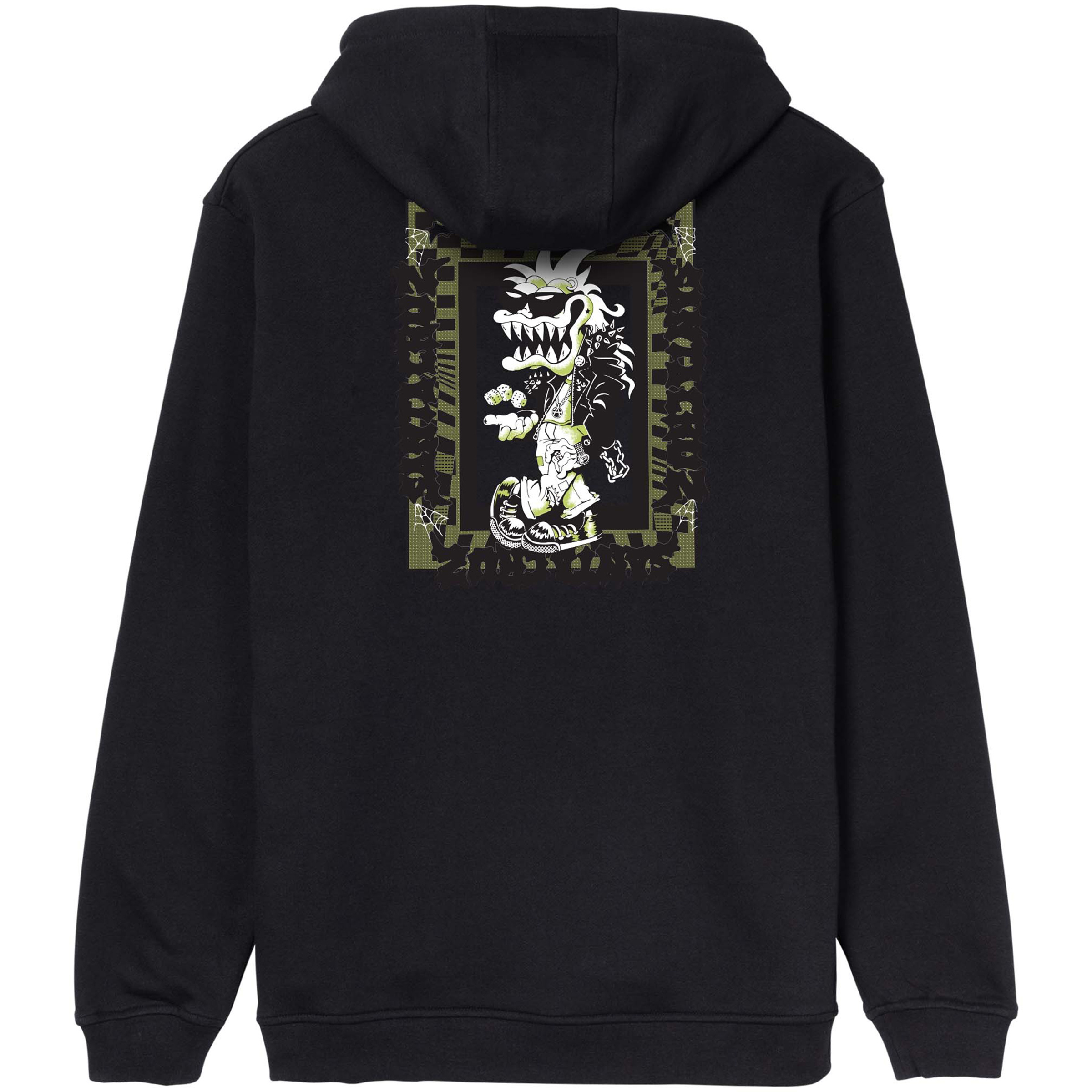 Santa Cruz Punk Gremlin Herren Hoodies schwarz Größe L Hautfreundlich
