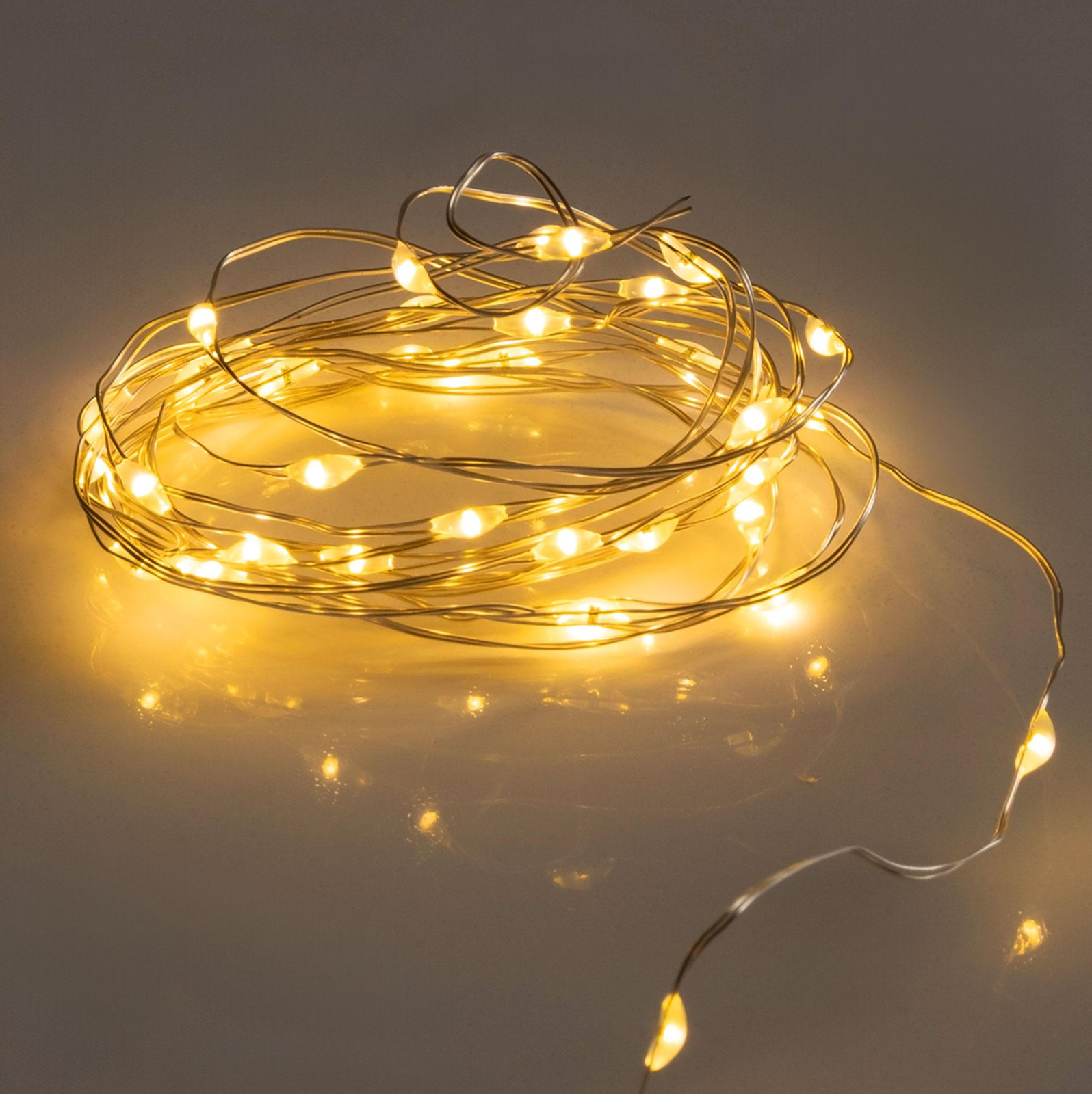 Spetebo LED-lichtketting met 40 lampen, warm wit, 195 cm - Decoratieve verlichting voor binnen en buiten