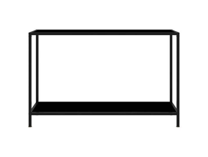 Table console - - Console - verre trempé - noir - 120 x 35 x 75 cm 143haw17a