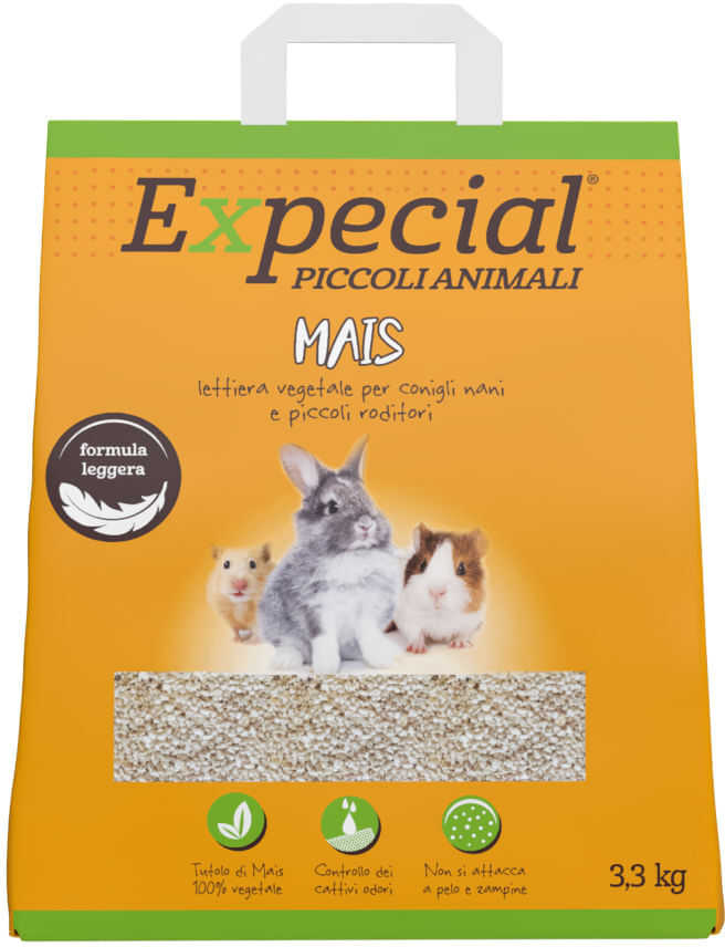 Expecial Lettiera Vegetale per Roditori al Mais 3.3KG