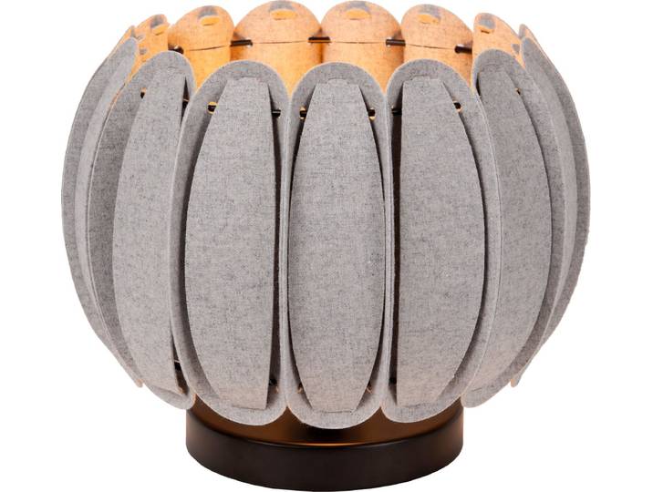 Lucide SPENCER - Tafellamp - Ø 30 cm - 1xE27 - Grijs