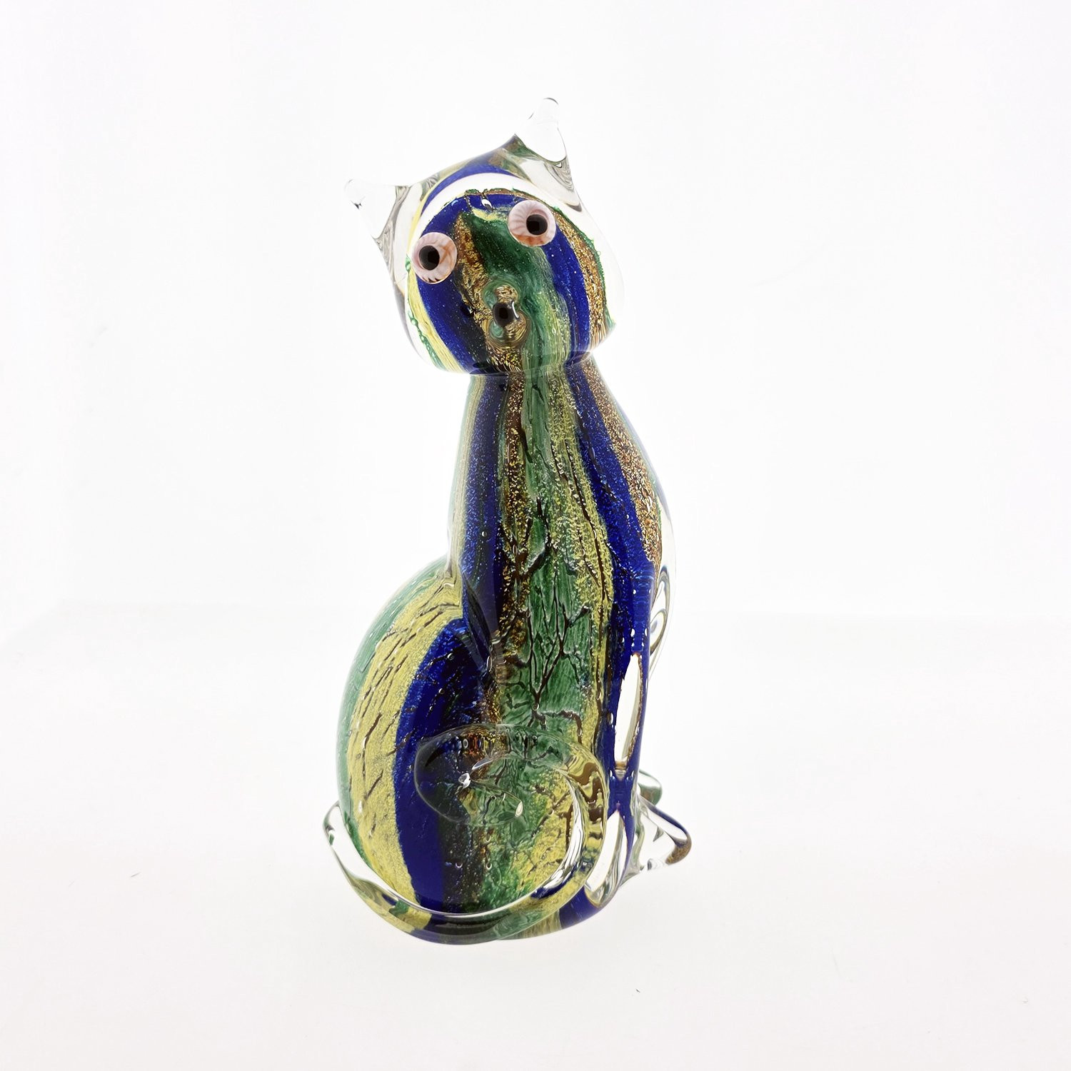 Glaswerk Poes Decoratie 15 x 9 cm