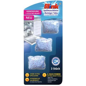 Blink Spülmaschinenreiniger Maschinenpfleger, Tabs, gegen Fettrückstände, Kalk, Fett & Ablagerungen, 3 Stück