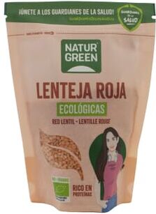 NaturGreen Lentilha Vermelha Sem Glúten Bio 500g