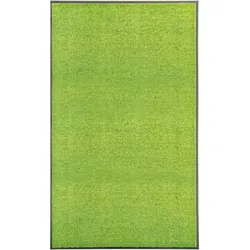 vidaXL Fußmatte Waschbar Grün 90x150 cm