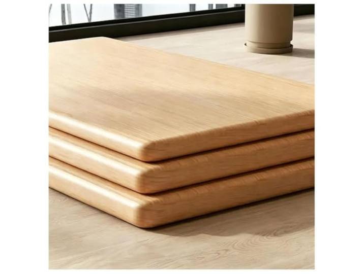 Massive Bambus-Tischplatte mit glatter Oberfläche (nur Platte) 1,8cm dick, Kautschukholz-Platte, abgerundete Ecken, für den Innenbereich (privat o(120*80*1.8CM)