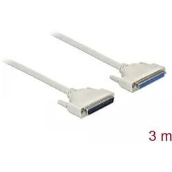 Delock Serielles Kabel D-Sub 37 Stecker zu Buchse 3 m (3 m, VGA), Schnittstellenkabel