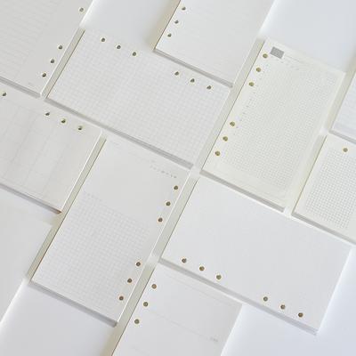 Wood Free Printing Paper Planner Inner Pages For Filofax, Creative Office Notebook Spiral Filler Papers grid