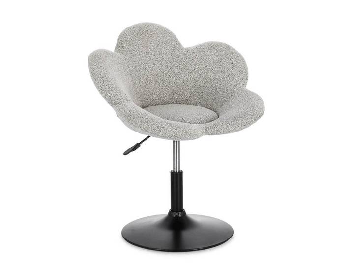 Feeling4Home Stuhl Fleur 2er-Set, Schwarz / Beige, Höhenverstellbar