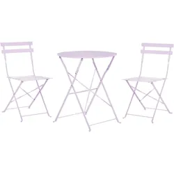 BALKONSET 2-Sitzer violett zusammenklappbar Fiori