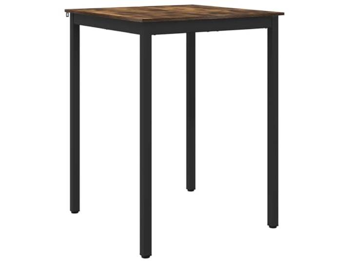HBBMGYD Bartisch, quadratisch, Holz, Füße aus Metall Oberfläche aus Holz, Füße aus Metall, stabiler Rahmen, rechteckige Form, feucht abwischbar