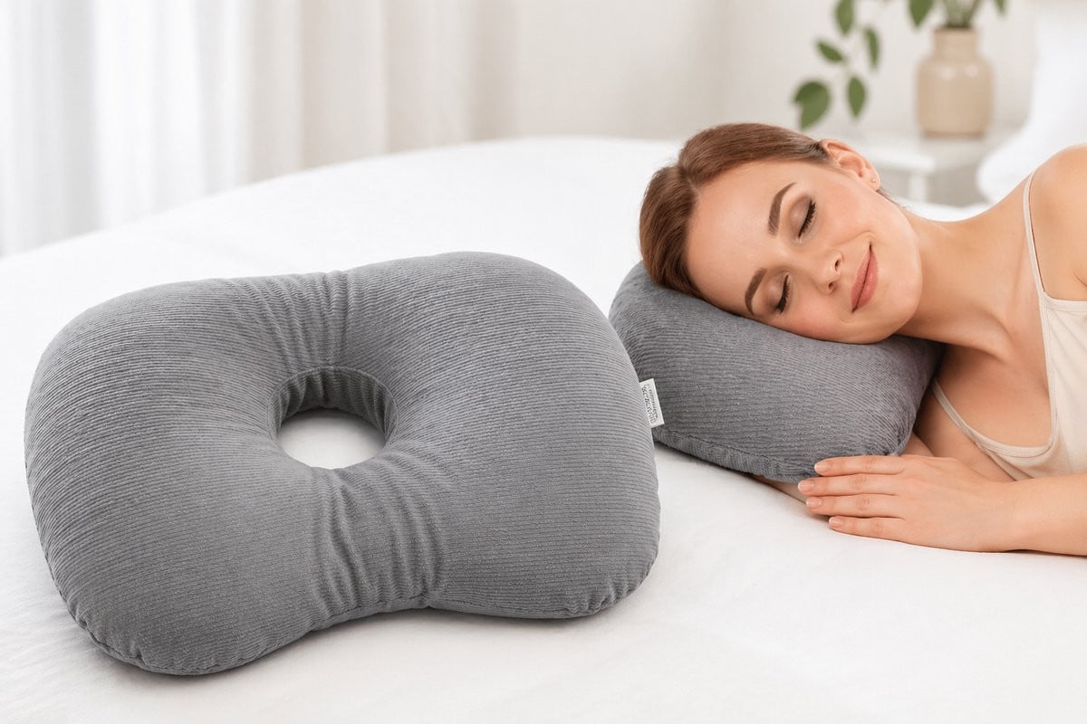 Dutchers® Orthopedisch Oorkussen - Donut Ringkussen voor Piercings en Oorpijn