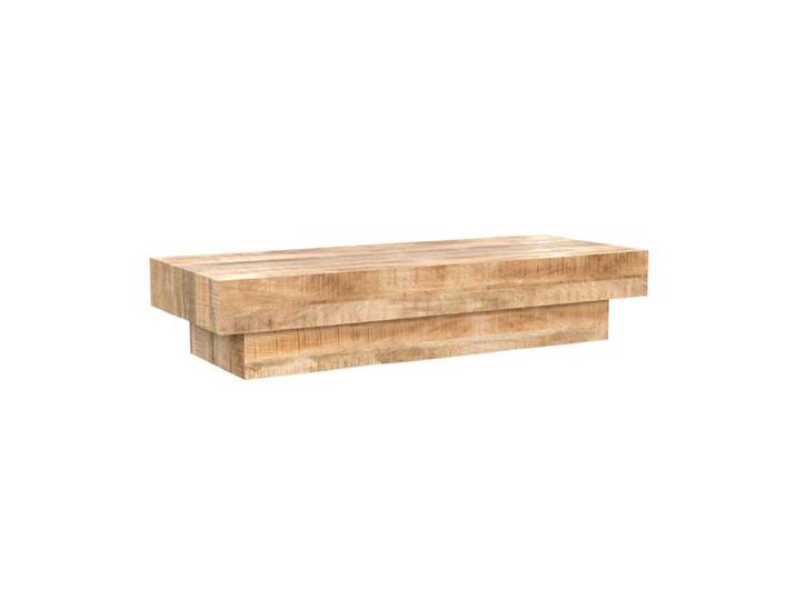 Table basse rectangulaire en bois de manguier - Aréto - Maison Pavane