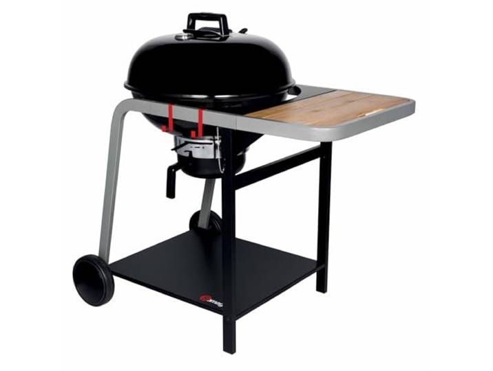 Barbecue Charbon Somagic Montana - Cuve Ø57 cm\, Chariot Acier\, Tablette Latérale\, 12 Convives