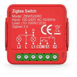 Nedis SmartLife-Einbaumodul - Doppelter Schalter - 2 x 100 W - Terminal Anschluß - App erhältlich für: Android / IOS