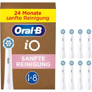 Oral-B Aufsteckbürsten iO Sanfte Reinigung, weiß, 8 Stück