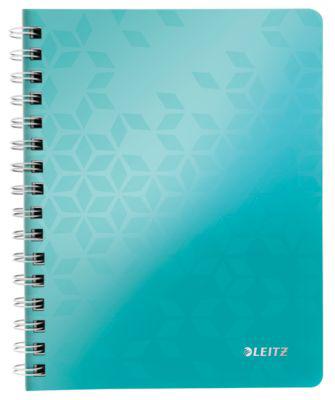 LEITZ Notizbuch WOW 4641, DIN A5, kariert, eisblau