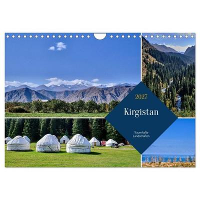 Kirgistan - Traumhafte Landschaften (Wandkalender 2027 DIN A4 quer), CALVENDO Monatskalender