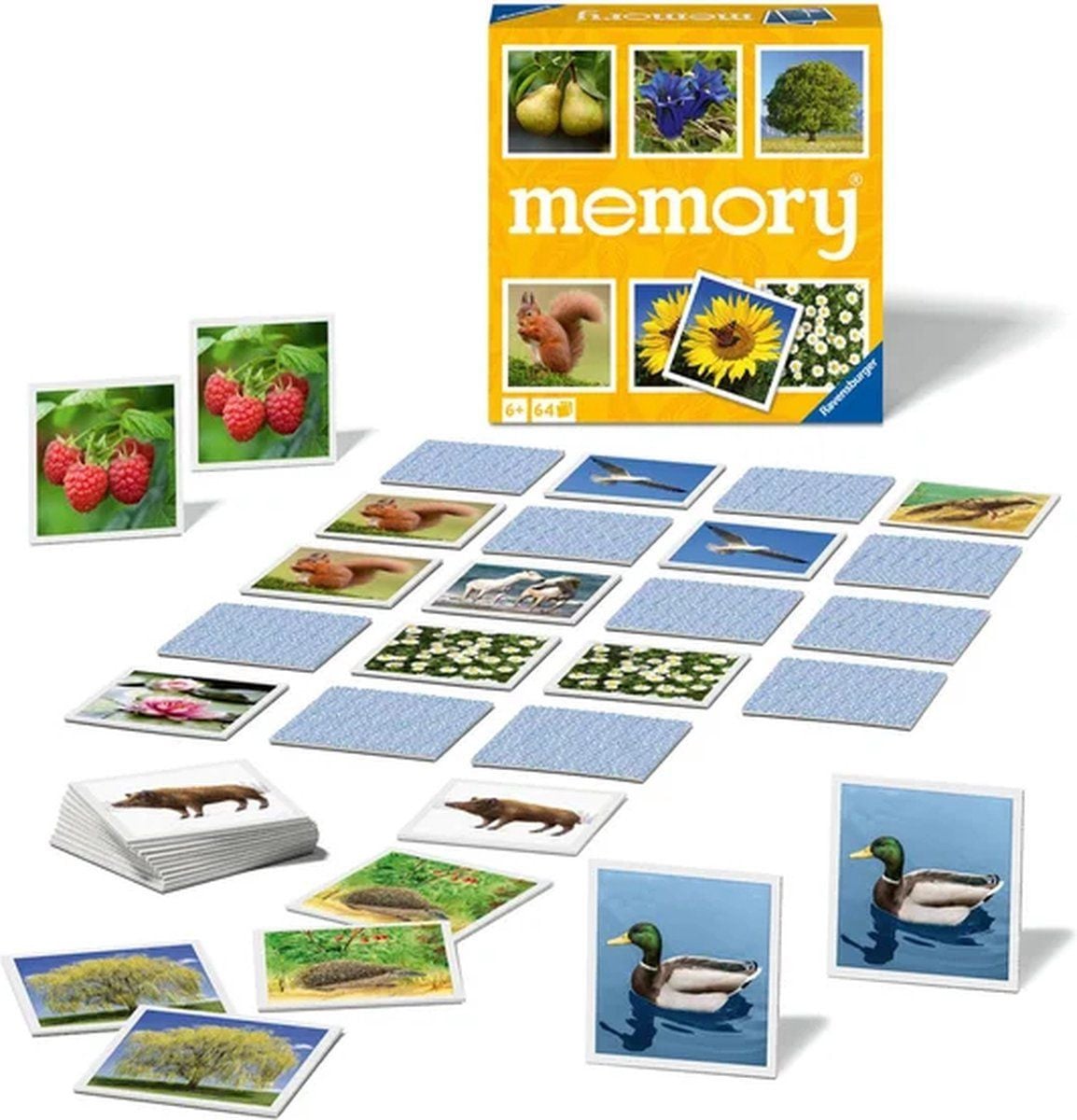 Ravensburger Nature Memory Geheugenspel met 64 kaarten