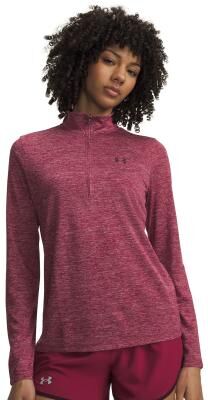 Under Armour Women's Tech Twist 1/2-Zip Athletic in Claret/Oxblood, Size XS, Polyester
