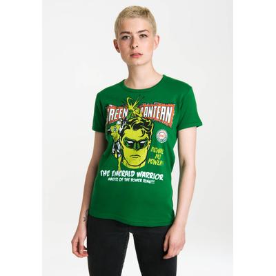 T-Shirt LOGOSHIRT "Green Lantern", Damen, Gr. XS, grün, 100% Baumwolle, bedruckt, normal, Rundhals, Shirts T-Shirt, mit lizenziertem Originaldesign