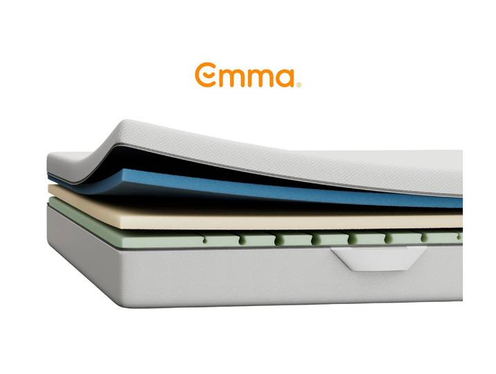 One Matratze 100x200 medium, optimale Rückenentlastung, moderne Schlaftechnologie, angenehmes Liegegefühl