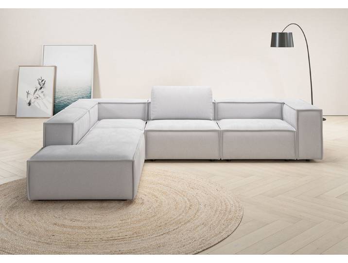 Home affaire Ecksofa Watertown luxuriöses Design & erstklassige Qualität, Japandi Design, Breite 311 cm