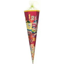 Nestler Schultüte Spongebob Schulspaß, 85 cm 6-eckig